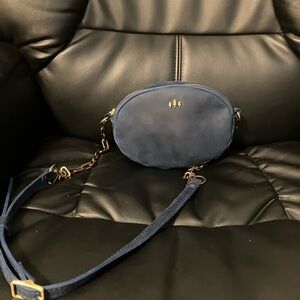 RARE Portland Leather Roswell Crossbody in Deep Water